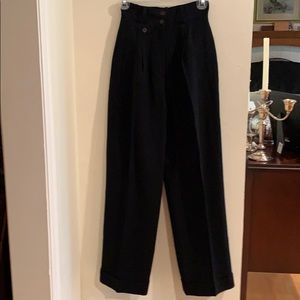 High waist black pants